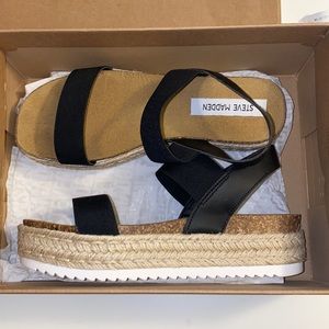 Steve Madden Black Jaklyn Sandal